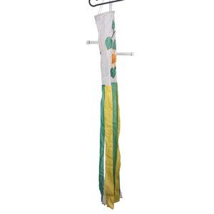 Sunflower Windsock Spring Summer White Green Yellow Floral House Decor Garden